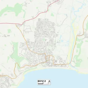 Exeter EX12 2 Postcode Sector Print Map Exeter EX12 2 Postcode Sector Print Map