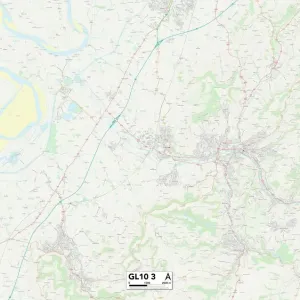 Stroud GL10 3 Postcode Sector Print Map