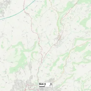 Stroud GL6 6 Print Map