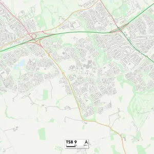 Middlesbrough TS8 9 Postcode Sector Print Map