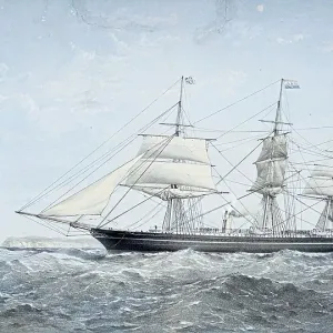 SS Great Britain Print: Port Profile in Melbourne Harbour