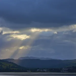 Dramatic Rays of Light Lake Print, Scotland