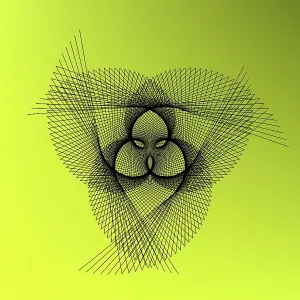 Spirography Print with Geometric Patterns and Colors