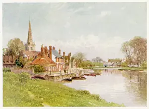 Impressions de Abingdon, Berks : vue du fleuve Berkshire Impressions: Abingdon/Berks/Palmer