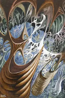 Raymond Sheppard Artwork Impressions: Abstract view of an underground cavern