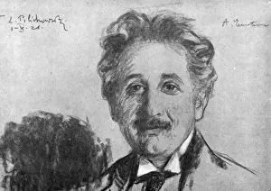 Albert Einstein Impressions: Albert Einstein, physicien d'origine allemande.