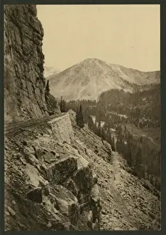 Historical Coloured Photographs Impressions: Alpine Pass