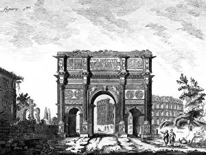 Ancient Rome Landmarks Impressions: Arch of Constantine / Rome