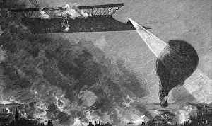 Historical Fiction Illustrations Impressions: Attack on Balloon