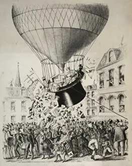 Antique Circus Posters Impressions: Balloon show bill