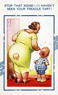 Carte postale en bande dessinée Bamforth.