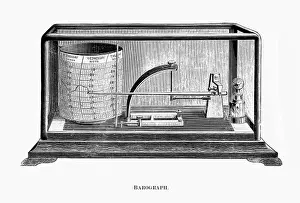 Antique Scientific Equipment Impressions: Barograph