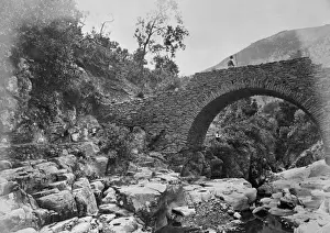 Azores Landscape Impressions: Bridge over stream bed