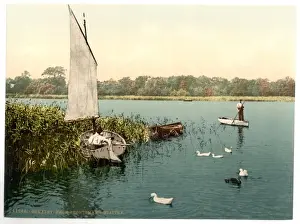 Nineteenth Century Coloured Photographs Impressions: Broad, Ormesby, England