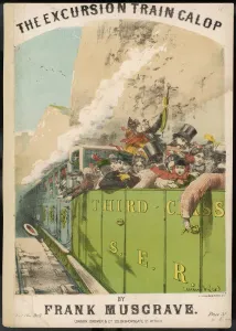 Vintage Train Transport Impressions: Excursion Train