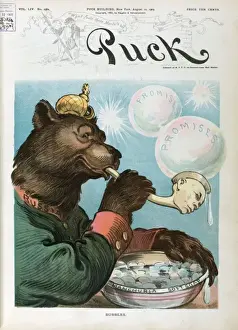 Russian Bear Cartoon Impressions: Bubbles
