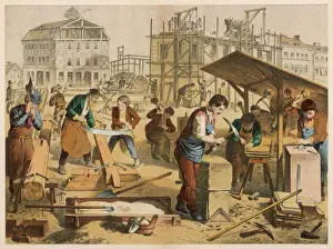 France Impressions: Les travailleurs de construction au travail