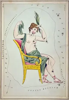 Historical Astronomy Prints Impressions: Cassiopeia