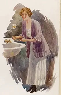 Vintage Toothpaste Advertisement Impressions: About to Clean Teeth