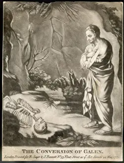 Historical Medical Illustrations Impressions: Conversion of Galen