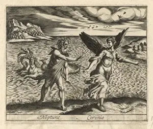 Ancient Greek Gods And Goddesses Impressions: Coronis (Crow)