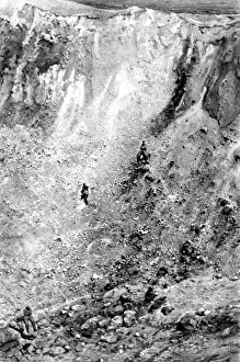Somme Offensive Impressions: The crater of an exploded mine
