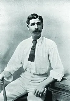 Vintage Cricket Players Impressions: Cricketer, Hunter