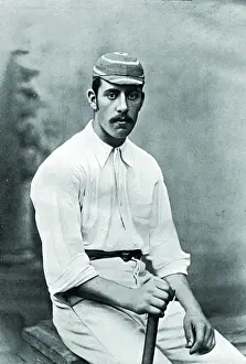 Vintage Cricket Photographs UK Impressions: Cricketer, Mee