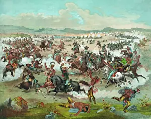 American Civil War Art Impressions: Custers last charge