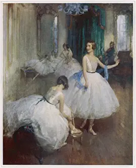 Early 20th Century Dance History Impressions: The Dancing Lesson by W. E. Webster