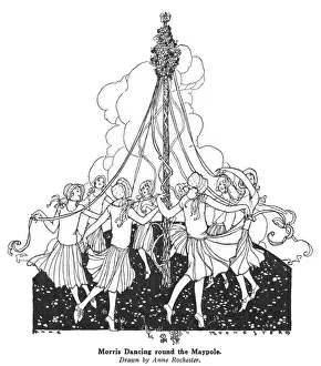 Traditional Folk Dance Impressions: Dancing Round Maypole