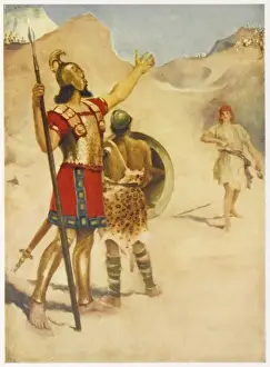David et Goliath.