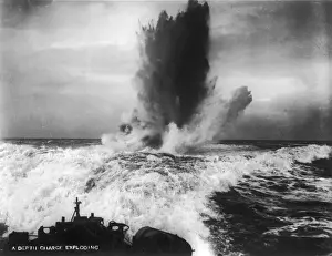 Royal Navy Vessel Impressions: A Depth Charge Exploding