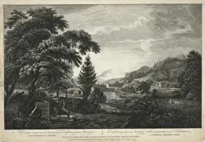 US Rural Landscape Impressions: A design to represent the beginning and completion of an Ame