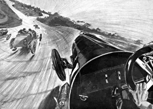 Brooklands Circuit History Impressions: Drivers view at Brooklands