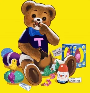 Pâques Impressions: Ours en peluche