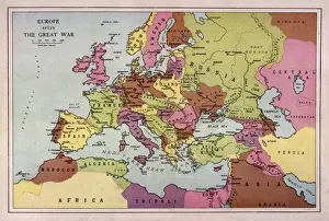 Carte de lEurope 1918
