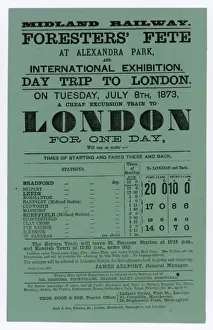 Victorian Era Travel Posters Impressions: Excursion Bill