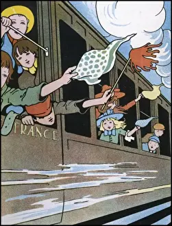 Children At The Seaside Impressions: Excursion Train