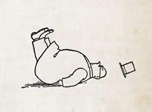 William Heath Robinson Illustration Impressions: He fell through to the path