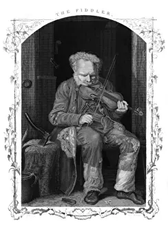 Early 19th Century Music Impressions: Fiddler in Cottage