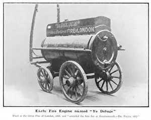 Historic Firefighting Equipment Impressions: Fire Engine of 1666