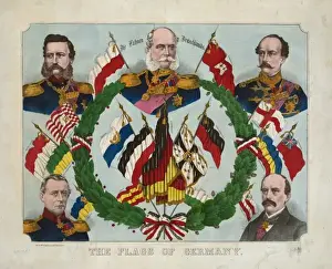 German Flags Impressions: The flags of Germany