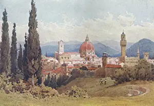 Historic Florentine Architecture Impressions: Florence / Distant View