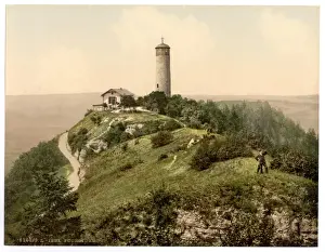 Nostalgic German Landscapes Impressions: Foxtower, Jena, Thuringia, Germany