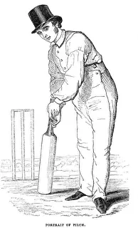 Cricket Player Portrait Impressions: Fuller Pilch / Cricketer
