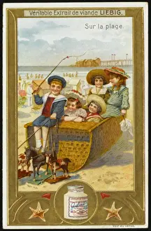 Children At Play Impressions: Fun on the Beach