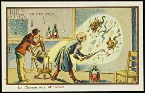 Scientist In Lab Impressions: Futuristic study of microbes