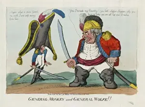 Napoleon Cartoon Impressions: General Monkey and General Wolfe