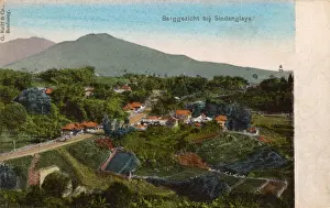 Dutch East Indies Architecture Impressions: General view of Sindanglaya, Java, Indonesia
